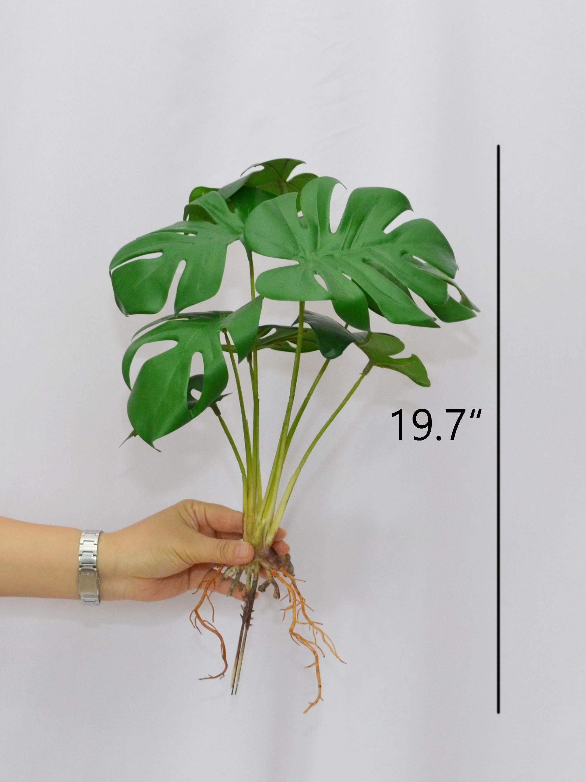 Artificial Monstera Plant With Aerial Roots, Realistic Tropical Faux Swiss  Cheese Leaves, Greenery for Decor, Floral Arrangement Centerpiece - Etsy