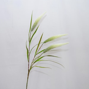 Artificial Fountain Grass Stem, Faux Pennisetum Reed for Boho Plant Decor, Floor Vase Filler, Fall Centerpiece, Rustic Floral Arrangements