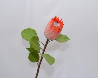Künstlicher König Protea-Blumenstiel, realistische künstliche tropische Blüte, Hausblumendekor, Hochzeitssträuße, Tischdekoration, DIY-Arrangements