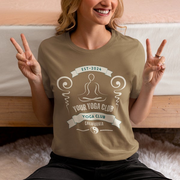 Camiseta personalizada de yoga, yoga, club yoga, camisa para hombre, camisa para mujer, camiseta club de yoga, camisa de regalo