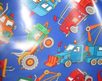 Construction Work Truck Vinyl Apron for Children