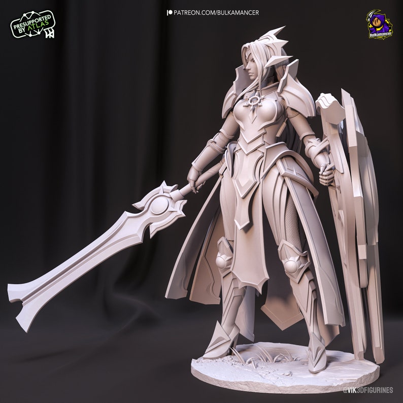 Leona, l'Aube radieuse Leona League of Legend LoL High Quality 8K Impression 3D Sculture 3D image 9