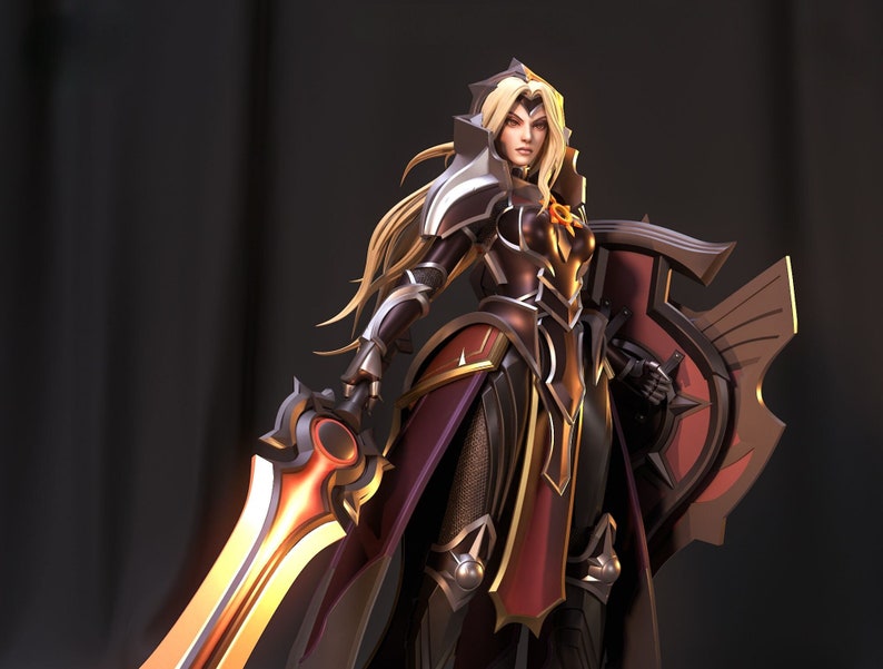 Leona, the Radiant Dawn Leona League of Legend LoL High Quality 8K 3D printing 3D Sculture image 1