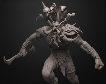 Vol'jin Sombrelance - Vol'jin - World of Warcraft - Warcraft - High Quality 8K - Impression 3D - Wow - Sculture 3D