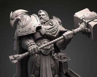 Uther Lightbringer - Uther Lightbringer - Uther - World of Warcraft - Warcraft - High Quality 8K - 3D Printing - Wow - 3D Sculture