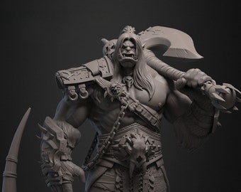 Grommash - Grommash Hurlenfer - World of Warcraft - Warcraft - High Quality 8K - Impression 3D - Wow - Fait main - Sculture 3D - Statue 3D