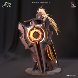 Leona, l'Aube radieuse Leona League of Legend LoL High Quality 8K Impression 3D Sculture 3D image 5