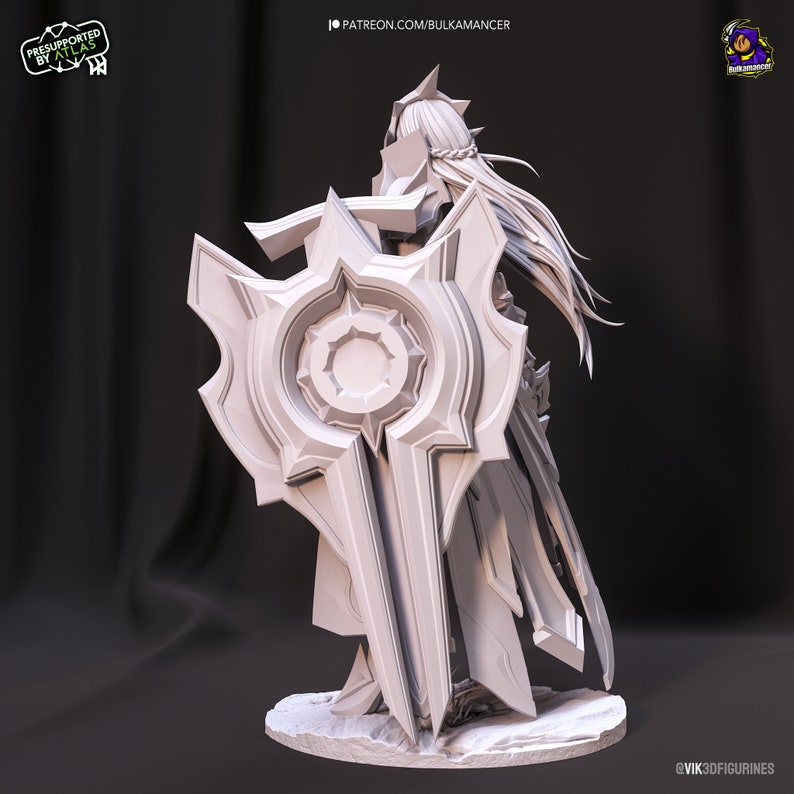 Leona, l'Aube radieuse Leona League of Legend LoL High Quality 8K Impression 3D Sculture 3D image 10