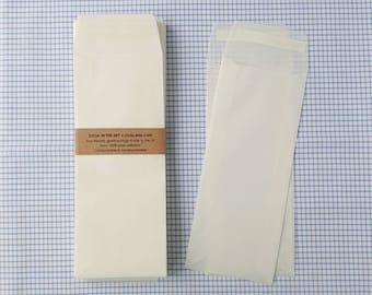 65 mm x 160 mm Wax Melt Snap Bar Peel & Seal Glassine Bags 2.5"x 6.3 », Enveloppe écologique pour bonbons, chocolat, cadeaux de mariage