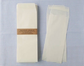 65 mm x 160 mm Wax Melt Snap Bar Peel & Seal Glassine Bags 2,5" x 6,3", Umschlag für Konserven, Schokolade, Hochzeitsbegünstigungen