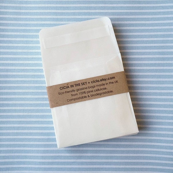 65 x 65 mm Square Mini Glassine Enveloppes Peel & Seal, Petits petits sacs en papier minuscules pour graines, faveurs de mariage, confettis - Emballage écologique