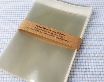 All Sizes Biodegradable Eco Cello Bags C7, C6, C5, RA4 - Clear Eco-Friendly Compostable Envelopes for Cards, Print, Stickers, Stationery
