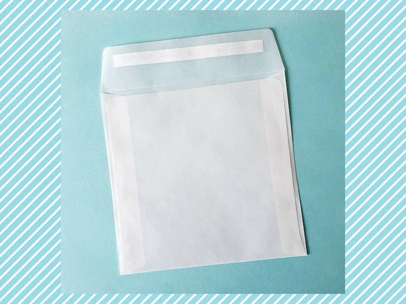 May include: A white envelope with a clear plastic window. The envelope has a white adhesive strip on the top flap.