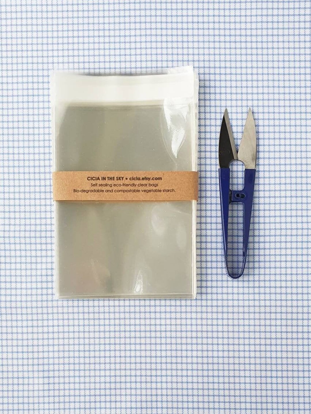 85 X 115 Mm C7 Biodegradable Cello Bags, Clear Ecofriendly Compostable Envelope for Cards