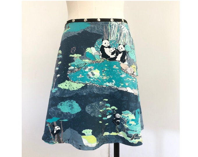Panda Snap Wrap Skirt