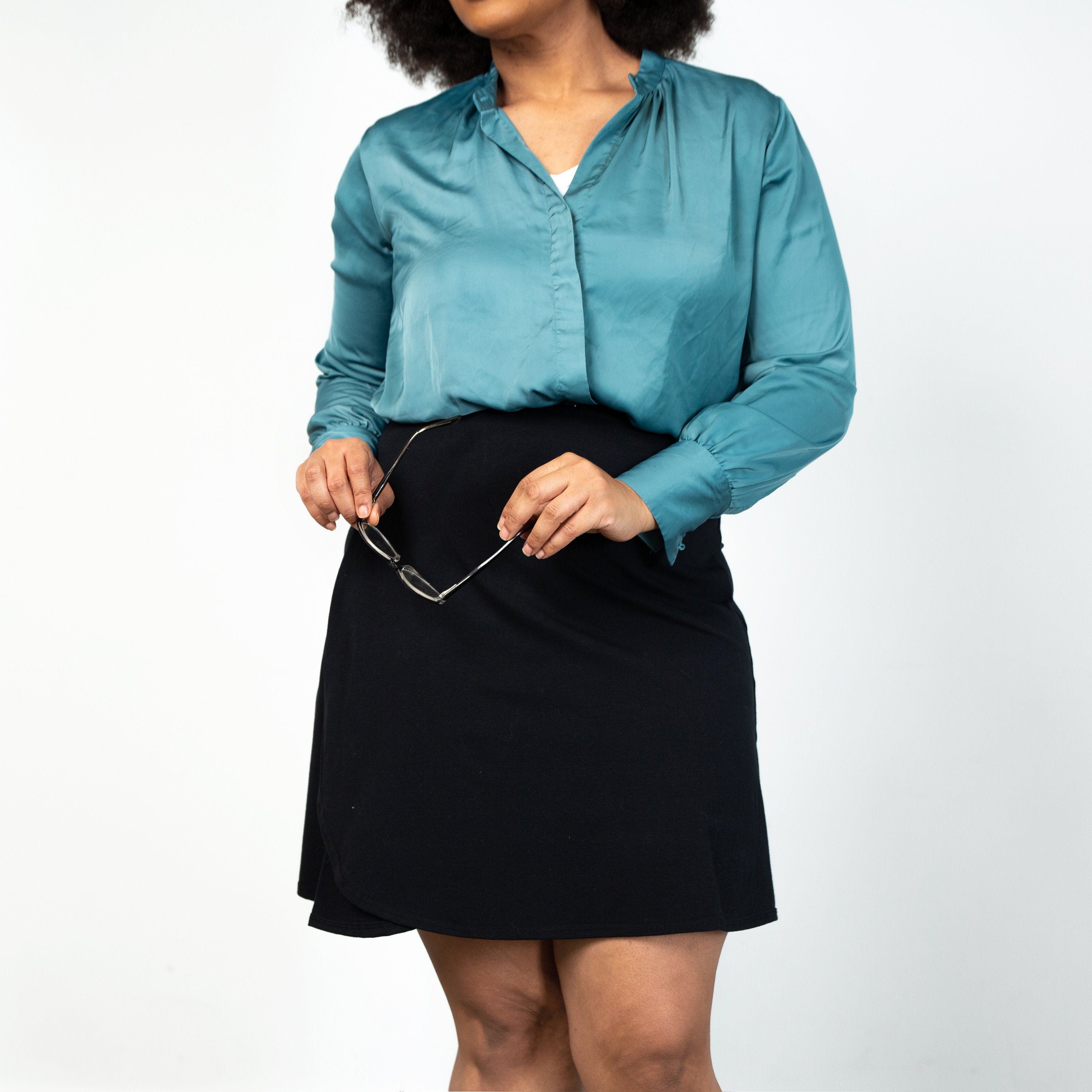 Women's Fold Waist Maxi Skirt Casual Lounge Solid Jersey Knit Relaxed Long  Basic | eBay