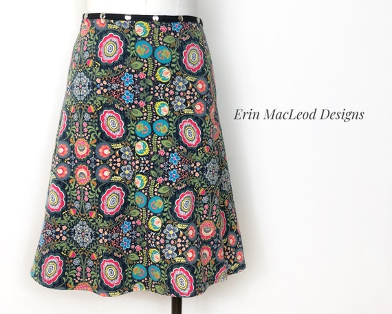 Skirt Adjustable size colorful skirt Erin MacLeod | Etsy
