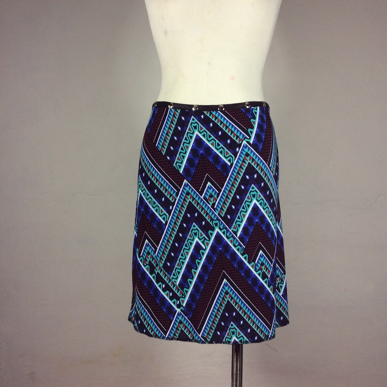 Skirt, Snap Skirt Blue, classic skirt