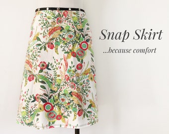 Tropical Travels Snap Skirt by Erin MacLeod