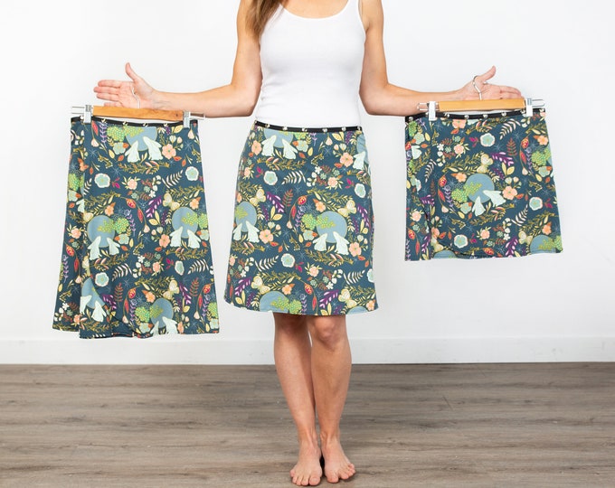 Bunnies Snap Wrap Skirt by Erin MacLeod