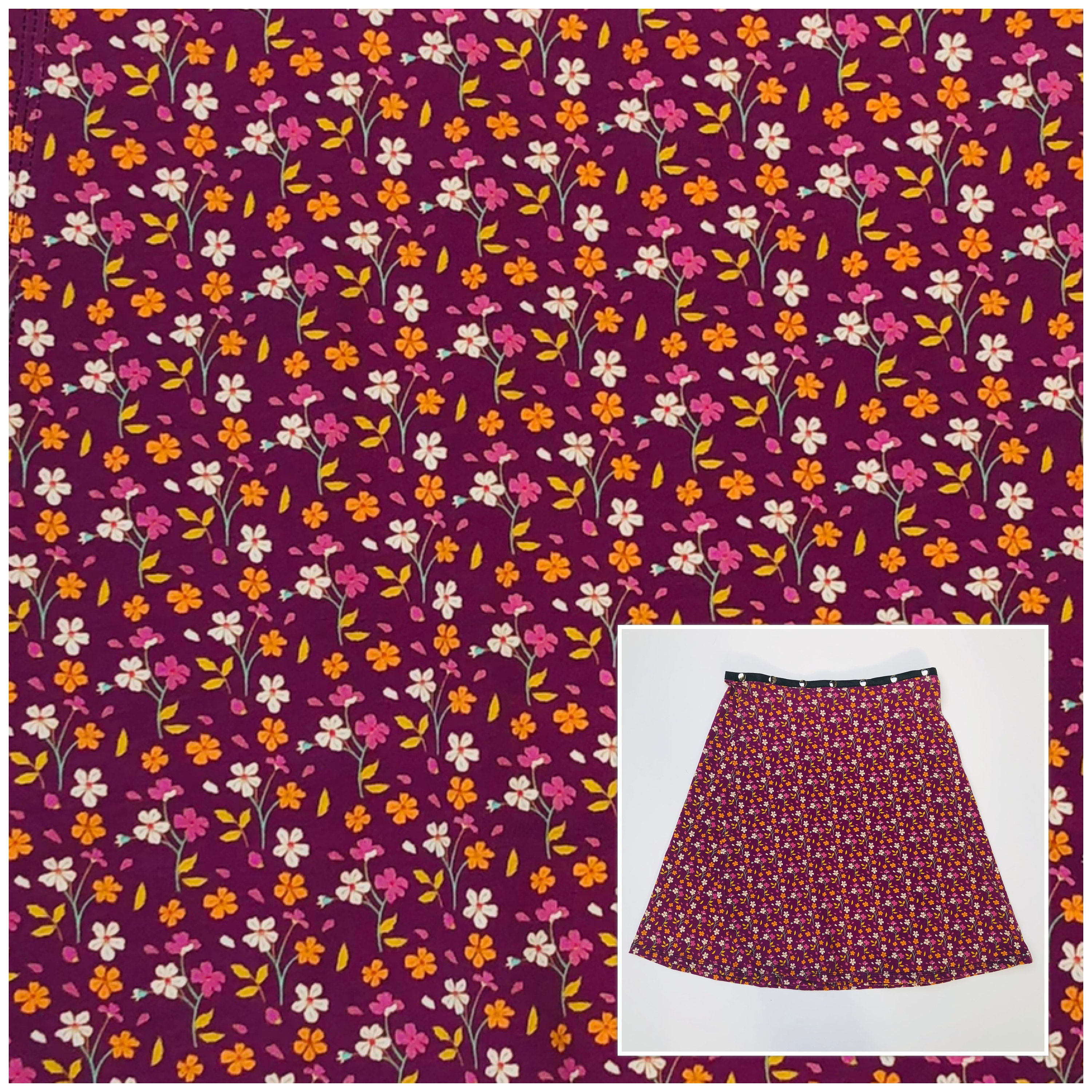whistles ditsy blossom skirt