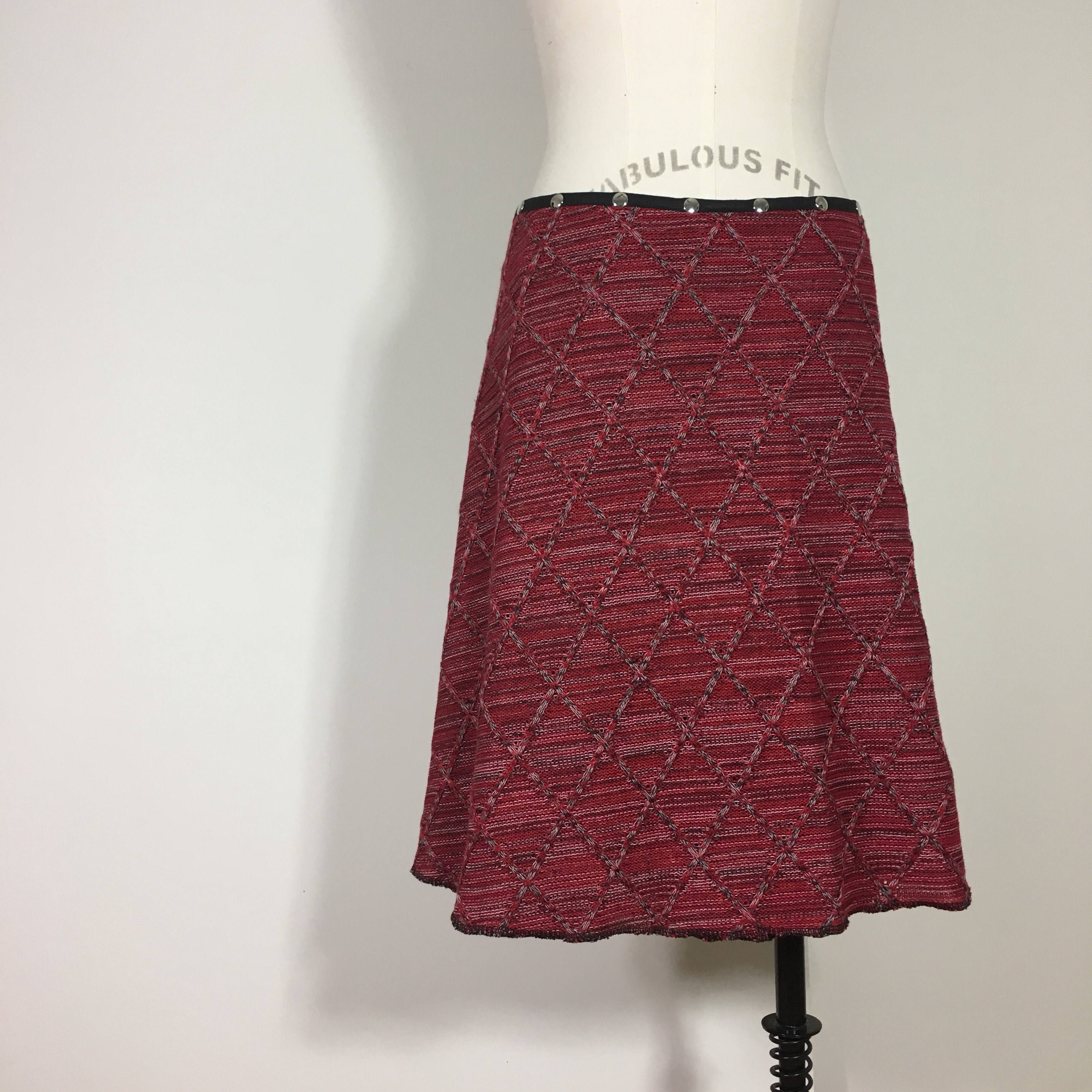 Skirt for women, winter skirt, midi skirt, snap skirt, sweater skirt ...