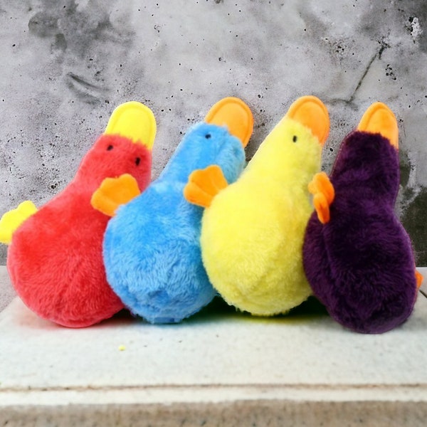 Squeaky dog toy, plush dog toy, duck dog toy, puppy toy.