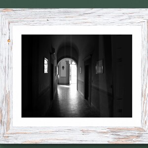 Hallway, Castello, Italy, Black and White Photography, Italian Wall Art, Black and White Wall Art, Office Wall Art, Tuscany Wall Art, image 3