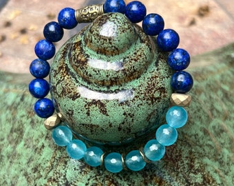 Ocean Bracelet | Beach Bracelet | Nature Bracelet | Blue Jade | Beach Lover | Nature Jewelry | Summer Jewelry | Ocean Conservation