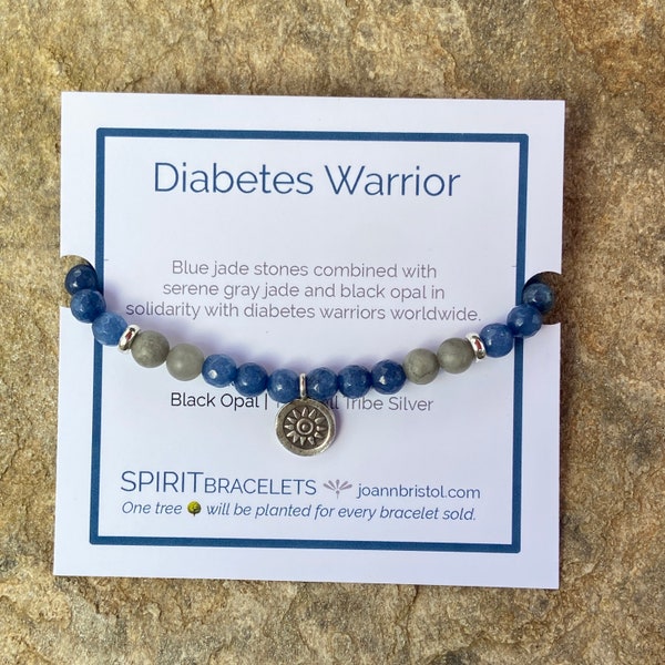 Diabetes Warrior Bracelet | Strength Bracelet | Resilience | Hill Tribe Silver | Diabetes Awareness Bracelet | Diabetic Warrior
