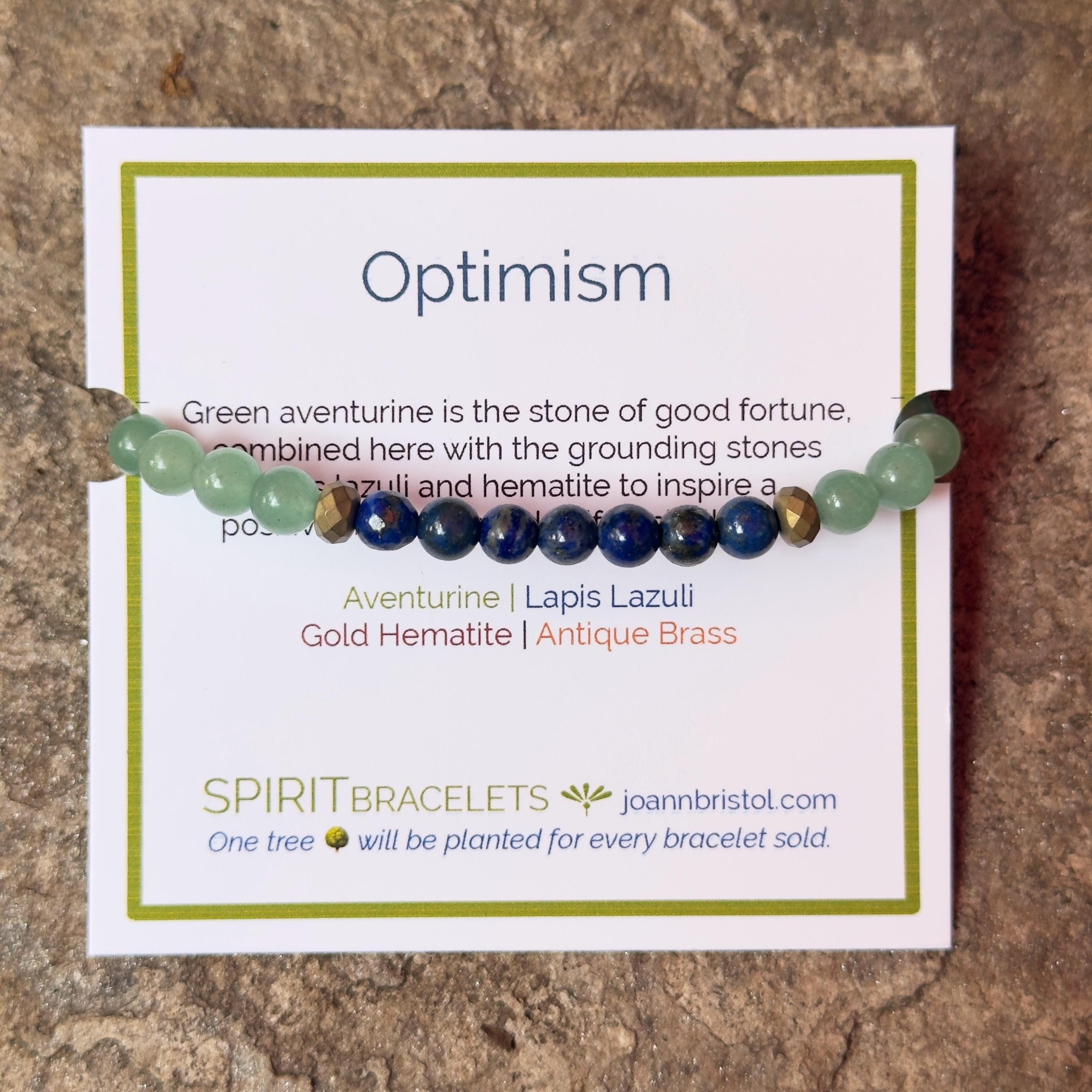 Optimism Bracelet | Green Aventurine | Lapis Lazuli | Gift for Him | Healing Bracelet | Meditation Bracelet | Personalized Gift
