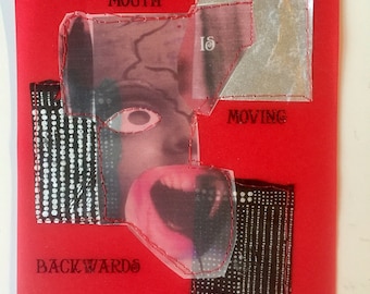 Your Mouth Is Moving Backwards Poetry chapbook by Juliet Cook - creepy, unsettling, inspired by David Lynch - Ethel Zine & Micro Press, 2023