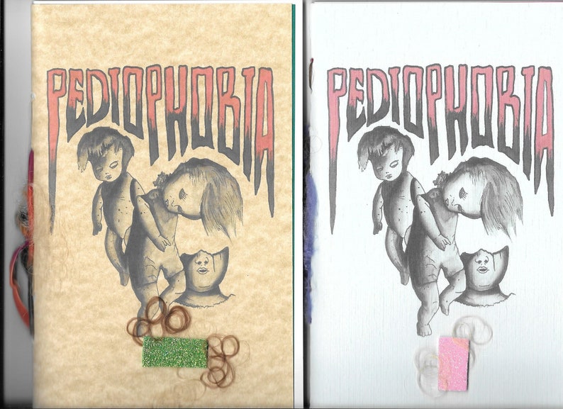 PEDIOPHOBIA by Daniel G. Snethen 2019 Blood Pudding Press poetry chapbook creepy, crawly, horrific little doll heads,doll phobia image 3