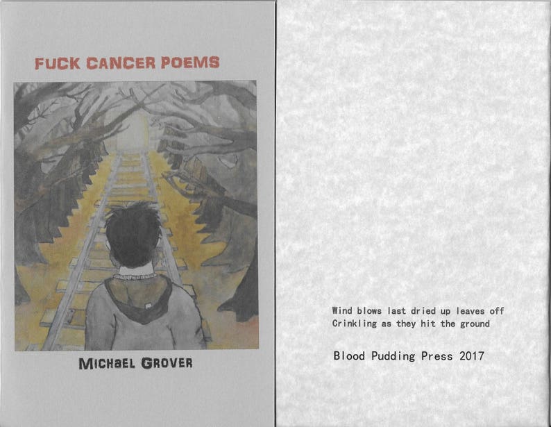 Fuck Cancer Poems by Michael Grover 2017 Blood Pudding Press Poetry Chapbook 22 Poems by a poet living with cancer image 5