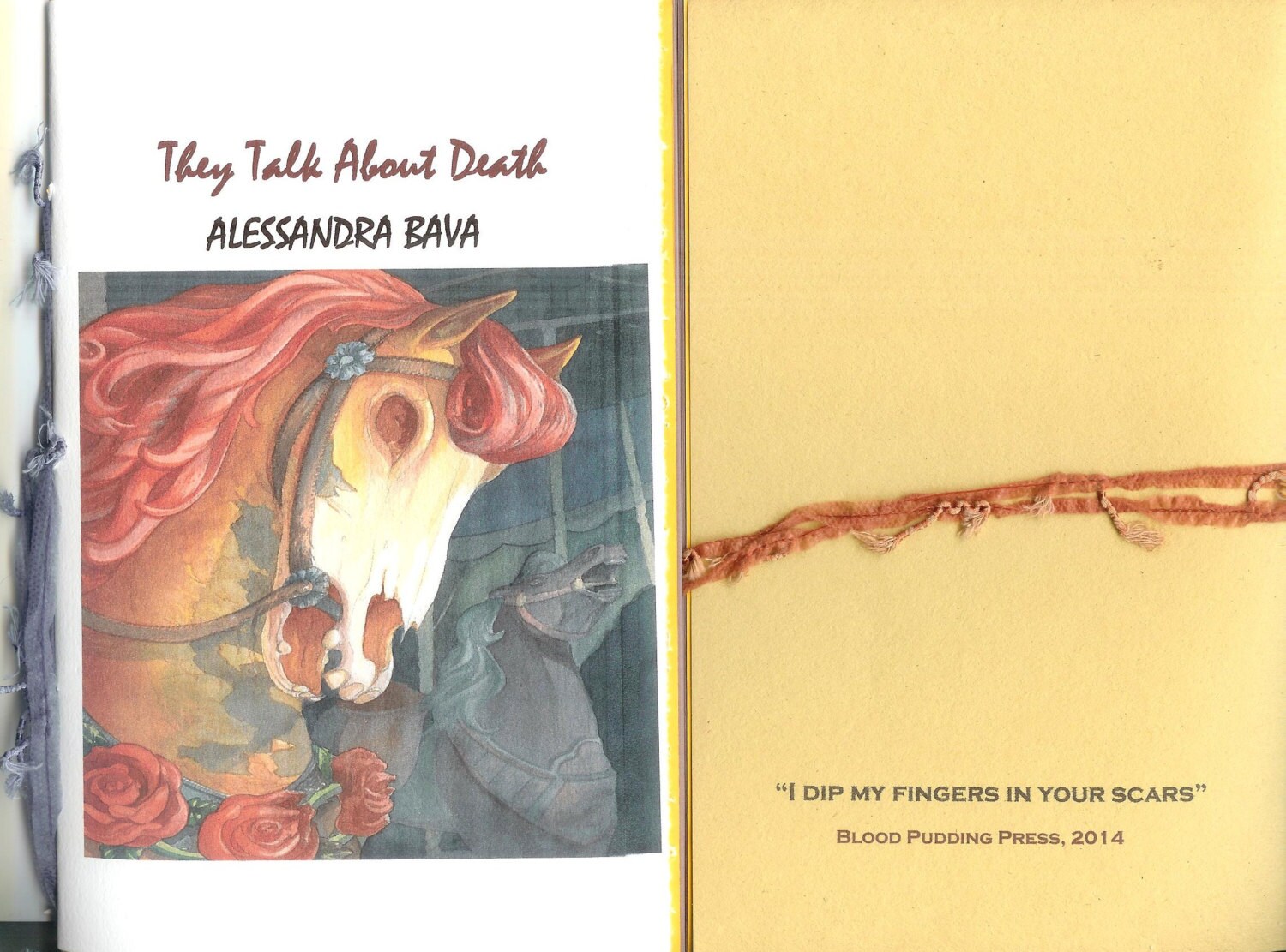 They Talk About Death by Alessandra Bava 2014 Blood Pudding - Etsy