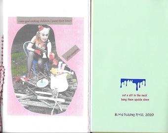 i saw god cooking children / paint their bones by john compton - 2020 Blood Pudding Press poetry chapbook - 22 poems, abstract, unique