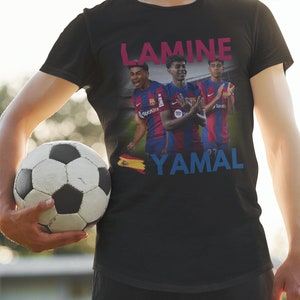 Lamine Yamal T-Shirt | Spain EURO 2024 Shirt | Soccer Player Gift Idea | Vintage Tee Retro Soccer Kit | Barcelona Jersey | Soccer Clothing