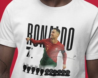 T-shirt Cristiano Ronaldo, maillot EURO du Portugal, cadeau de joueur de football, kit de tee-shirt de football rétro vintage, kit de maillot Man United Real Madrid Al Nassr