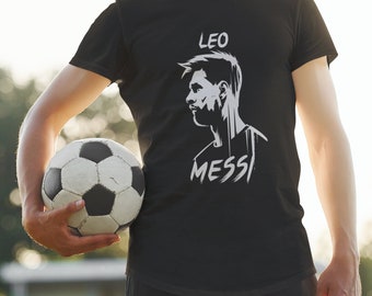 Lionel Messi - Soccer T-Shirt: Football Fashion, Graphic Shirt Tee, Fan Kit Soccer World Cup EURO 2024, Gift For Men's Sports Players Jersey