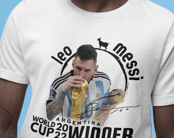 Lionel Messi T-Shirt, Argentinien Fan Shirt, Fußballspieler Geschenk, Sport Shirt, Vintage T-Shirt Retro Fußball, Barcelona PSG Inter Miami Jersey Kit