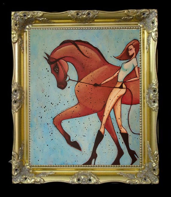 Headstrong Horse Art Print Dressage English Riding Bay Arabian Western Home Decor Equestrian Gift Farmhouse Bedroom Wall Hanging Shano