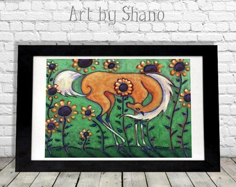 Palomino Horse in Sunflowers Art Print, Equestrian Lover Gift for Her, Farmhouse Style, French Cottage Wall Hanging Home Decor Poster, Shano