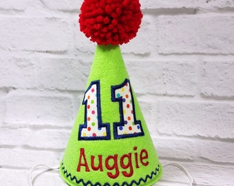 Dog Birthday Hat Lime, Cat Birthday Hat, Cake Smash Hat, Dog Party Hat, Dogs First Birthday, Pet Birthday, Photo Prop, Gotcha Day