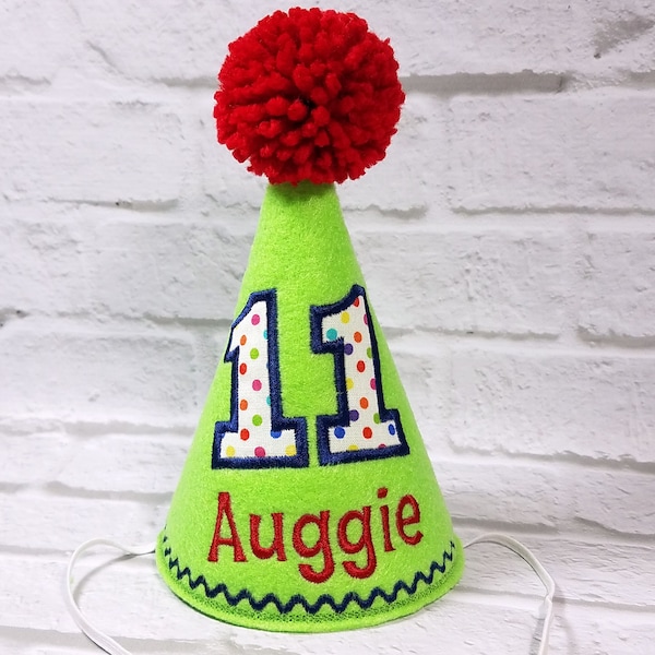 Dog Birthday Hat Lime, Cat Birthday Hat, Cake Smash Hat, Dog Party Hat, Dogs First Birthday, Pet Birthday, Photo Prop, Gotcha Day