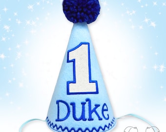 Dog Birthday Hat Blue, Cake Smash Hat, Boy Dog Party Hat, Dogs First Birthday, Pet Birthday, Birthday Hat, Photo Prop, Gotcha Day