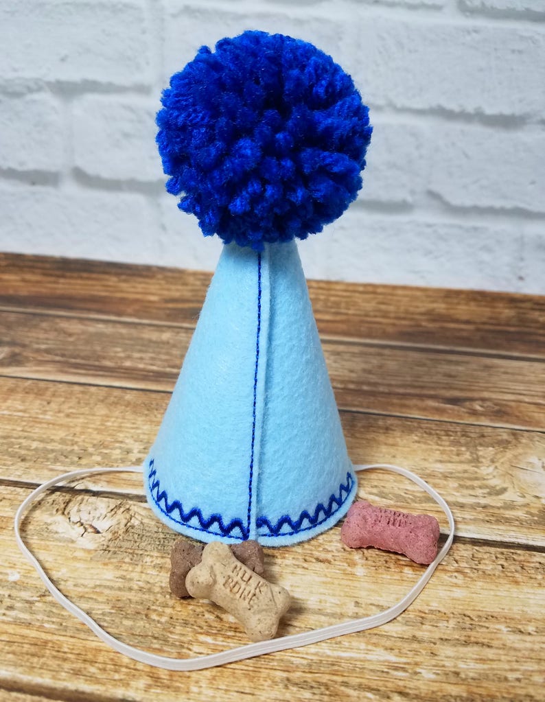 Dog Birthday Hat Blue Cake Smash Hat Boy Dog Party Hat Dogs Etsy
