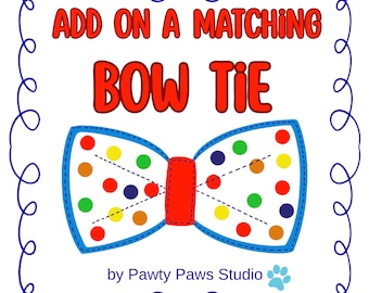 Bow Tie ADD ON for Birthday Hats