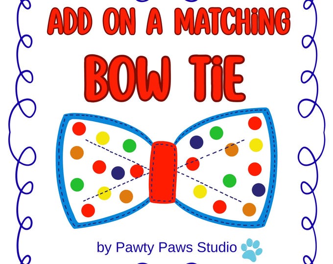 Bow Tie ADD ON for Birthday Hats