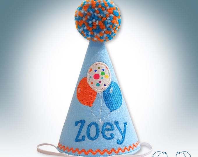 Embroidered Dog Birthday Hat: Personalized Pet Party Keepsake