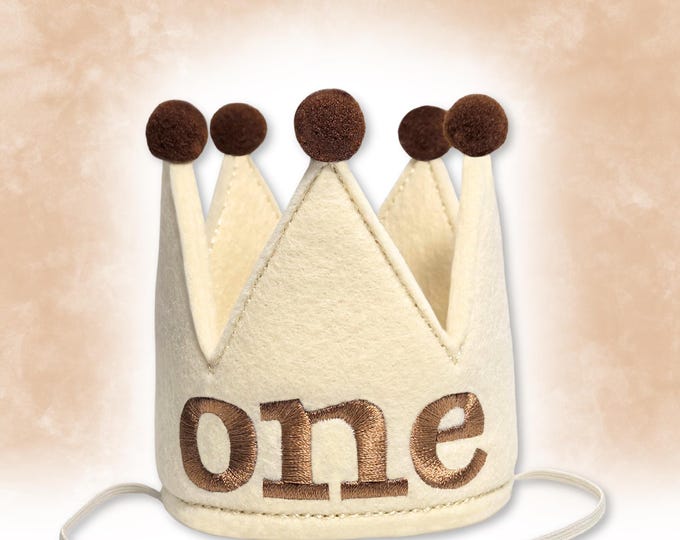 Dog Birthday Crown, Embroidered Pet Party Crown, Birthday Number Crown, Handmade Puppy Birthday Hat (8 color Options)